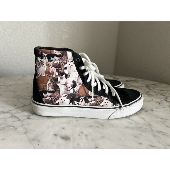 Vans ASPCA Kittens Cats SK8-HI Sneaker Shoes Mens 5 Womens 6.5 Limited Edition - Picture 1 of 6